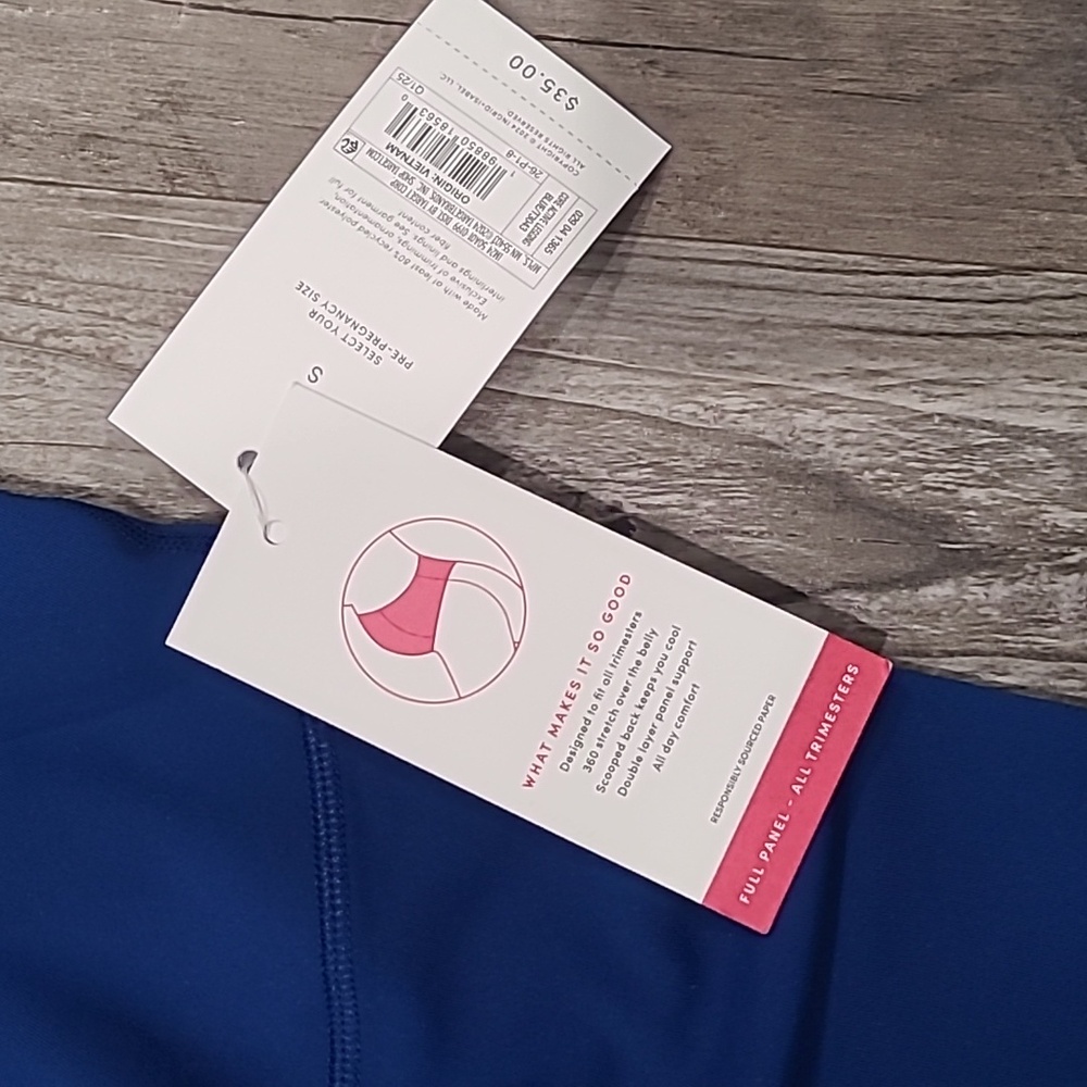 HOST PICK Isabel Maternity by Ingrid & Isabel High Rise Active Blue Leggings - Picture 3 of 3